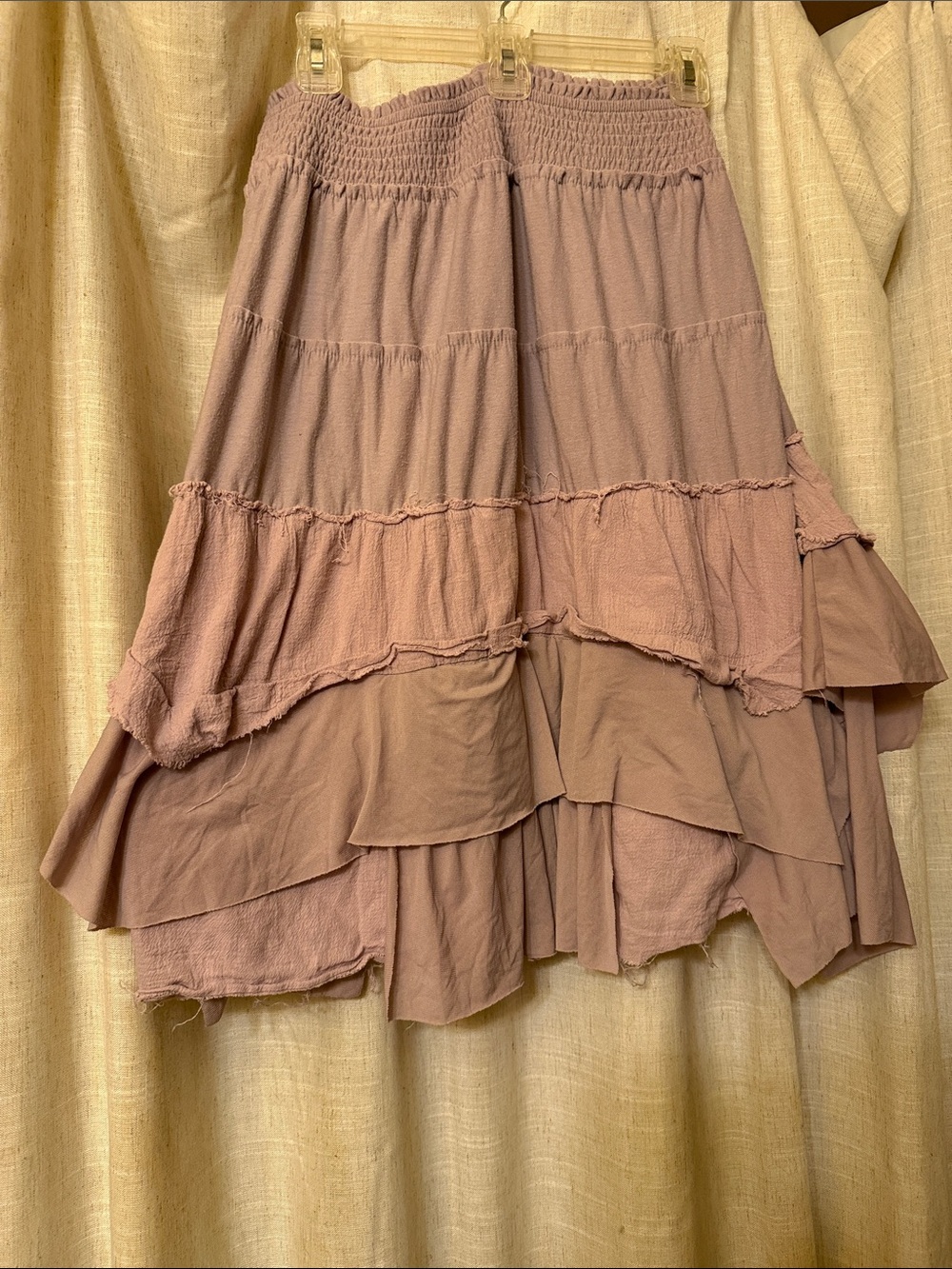 True Vintage Boho/Festival/Hippie, Gypsy Skirt in shades of lavender